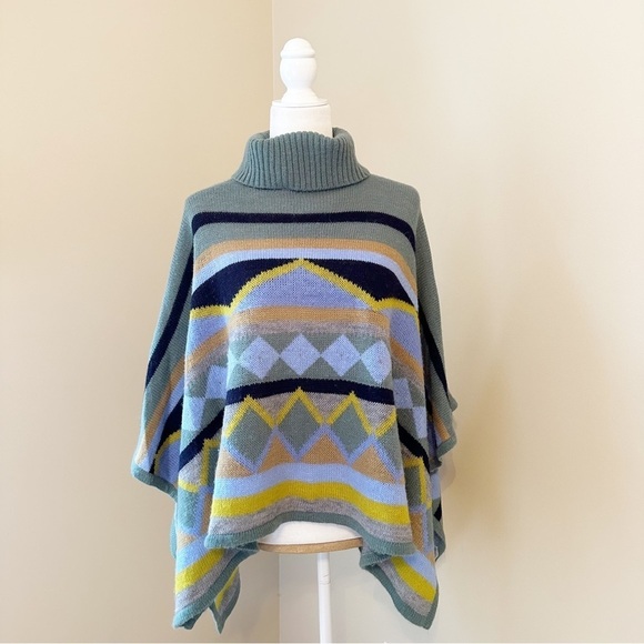 Tyler Boe Turtleneck Wool Alpaca Blend Capelet Poncho NWOT - Small - Picture 1 of 14
